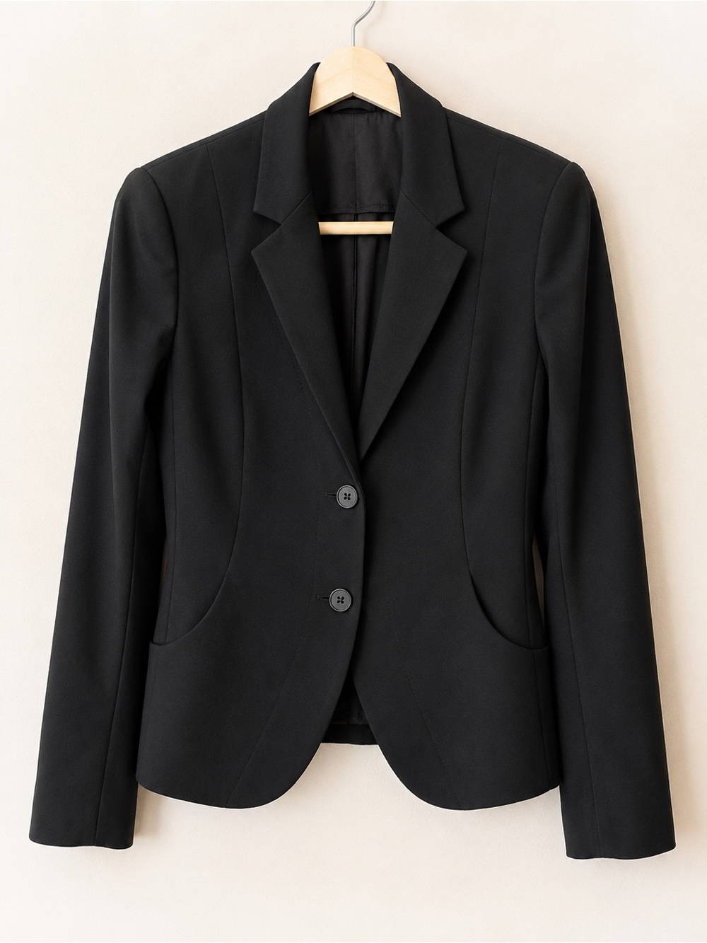 $500 Theory Black Tailored Blazer Jacket Size 6